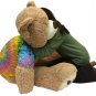 Big Plush Giant 5 Foot Teddy Bear Soft Ultra Premium Quality Wears Tie Dye Shirt