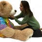 Big Plush Giant 5 Foot Teddy Bear Soft Ultra Premium Quality Wears Tie Dye Shirt