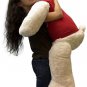 Giant Teddy Bear 52 Inch White Soft, Wears Removable Tshirt I Love You This Much
