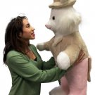 American Made Giant Stuffed Bunny Rabbit wears Tuxedo 4 Foot Big Plush Rabbit