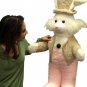 American Made Giant Stuffed Bunny Rabbit wears Tuxedo 4 Foot Big Plush Rabbit