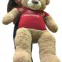 Happy Anniversary Giant Teddy Bear Five Foot Soft T-Shirt Says HAPPY ANNIVERSARY