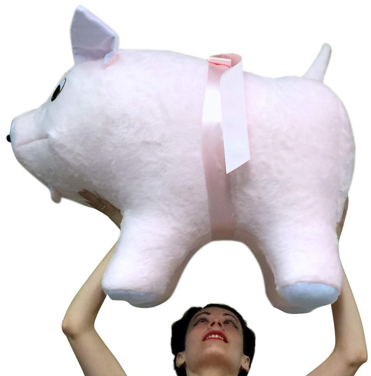 American Made Giant Stuffed Pink Pig 32 Inch Soft Made in USA America Brand New