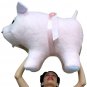 American Made Giant Stuffed Pink Pig 32 Inch Soft Made in USA America Brand New