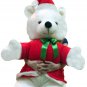 American Made Giant Santa Bear 54 Inch Soft Big Plush Life Size Christmas Teddy