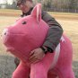 Giant Stuffed Pink Pig 32 inches Soft, Made in the USA America