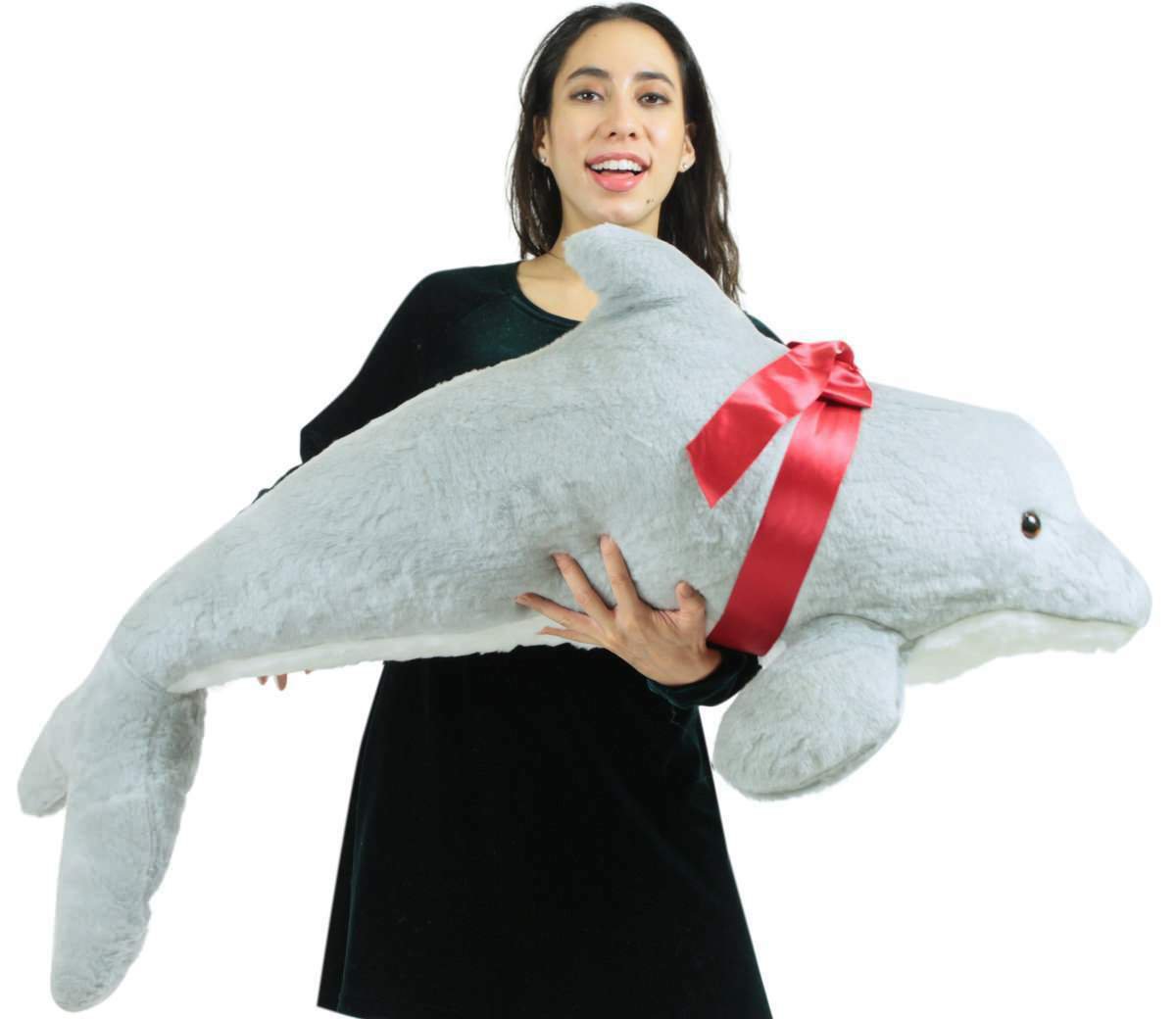 American Made Giant Stuffed Dolphin 46 Inch Soft Plush Made in USA America New