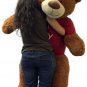 5 Foot Giant Teddy Bear 60 Inch Soft Cinnamon Brown Color Wears I'M SORRY Tshirt