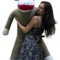 Big Plush 6 Foot Giant Sock Monkey Soft Huge Stuffed Animal Made in USA America