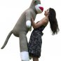 Big Plush 6 Foot Giant Sock Monkey Soft Huge Stuffed Animal Made in USA America