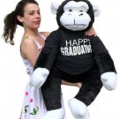 Happy Graduation Giant Stuffed Gorilla 40 Inch Big Plush Soft Plush Monkey New