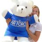 American Made Big Teddy Bear 36 Inch Soft, Tshirt Someone in Air Force Loves You