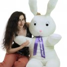 Personalized Giant Stuffed Bunny 60 Inch Soft Big Plush 5 Foot Rabbit Made USA