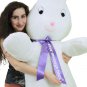 Personalized Giant Stuffed Bunny 60 Inch Soft Big Plush 5 Foot Rabbit Made USA