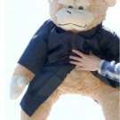 Giant Graduation Stuffed Monkey 42 Inch wears Black Grad Cap & Gown