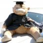 Giant Graduation Stuffed Monkey 42 Inch wears Black Grad Cap & Gown
