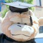 Giant Graduation Stuffed Monkey 42 Inch wears Black Grad Cap & Gown