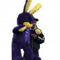 Giant Stuffed Easter Bunny 60 Inch Soft Big Plush 5 Foot Rabbit Purple Yellow