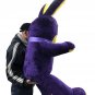 Giant Stuffed Easter Bunny 60 Inch Soft Big Plush 5 Foot Rabbit Purple Yellow