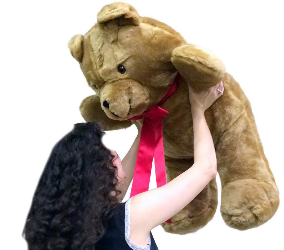 American Made Giant Teddy Bear Brown Soft 36 Inches Made in USA America