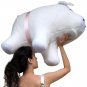 American Made Giant Stuffed Pig 32 Inch Soft White Big Plush Hog Farm Animal New