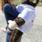 Giant Stuffed Monkey Gorilla 40-inches wearing White Graduation Gown and Cap
