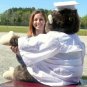 Giant Stuffed Monkey Gorilla 40-inches wearing White Graduation Gown and Cap