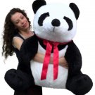 American Made Giant Stuffed Panda 32 Inch Huge Soft Plush Bear Made in USA New
