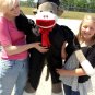 American Made Giant Graduation Sock Monkey 54 Inch Soft Brand New 4.5 Feet Tall