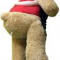 5 Foot Giant Teddy Bear Soft 60 Inch New, Wears T-shirt I LOVE YOU THIS MUCH