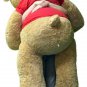 5 Foot Giant Teddy Bear Soft 60 Inch New, Wears T-shirt I LOVE YOU THIS MUCH