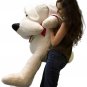 American Made 5 Foot Giant Stuffed Dog 60 inch Soft Big Plush Stuffed Animal New