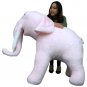 :American Made Giant Stuffed Pink Elephant Soft 54 Inches Long 3 Feet Tall New