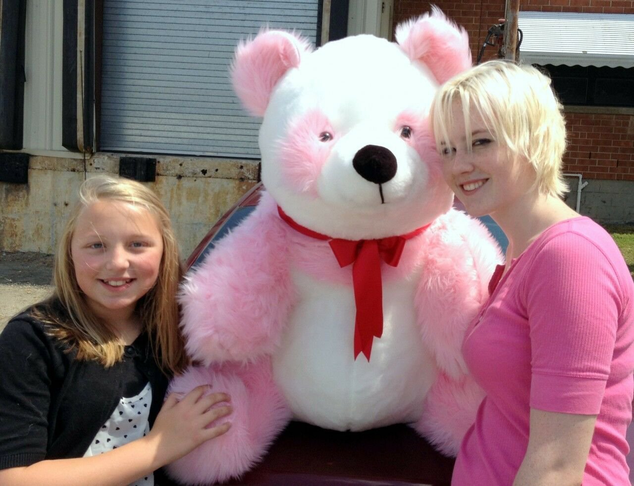 American Made Giant Stuffed Pink Panda Soft Jumbo Teddy Bear Made in USA New
