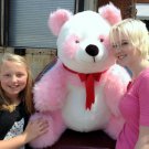 American Made Giant Stuffed Pink Panda Soft Jumbo Teddy Bear Made in USA New