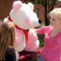 American Made Giant Stuffed Pink Panda Soft Jumbo Teddy Bear Made in USA New