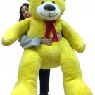 5 Foot Soft Yellow Teddy Bear Big Plush 60 Inch Huge Stuffed Animal Made in USA