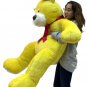 5 Foot Soft Yellow Teddy Bear Big Plush 60 Inch Huge Stuffed Animal Made in USA