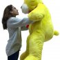 5 Foot Soft Yellow Teddy Bear Big Plush 60 Inch Huge Stuffed Animal Made in USA