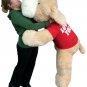 I Love You Giant Stuffed Puppy Dog 5 Foot Soft Wears I LOVE YOU Shirt Big Plush