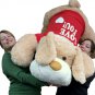 I Love You Giant Stuffed Puppy Dog 5 Foot Soft Wears I LOVE YOU Shirt Big Plush