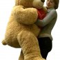 I Love You Giant Teddy Bear 5 Foot Soft Tan Color 60 Inches, Holds Large Heart