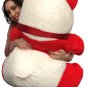 Valentines Day Gift Red White Giant Stuffed Panda 34 Inch Jumbo Soft Plush Bear