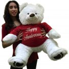 Happy Anniversary Giant Teddy Bear 36 inches Soft Wears HAPPY ANNIVERSARY Tshirt