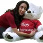 Happy Anniversary Giant Teddy Bear 36 inches Soft Wears HAPPY ANNIVERSARY Tshirt
