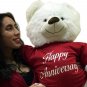 Happy Anniversary Giant Teddy Bear 36 inches Soft Wears HAPPY ANNIVERSARY Tshirt