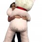 Big Plush Pink White Stuffed Panda Bear, Giant 6 Foot Teddy Bear Huge Soft Plush