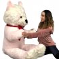 Big Plush Pink White Stuffed Panda Bear, Giant 6 Foot Teddy Bear Huge Soft Plush