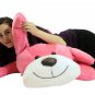 Giant Stuffed Pink Dog 5 Foot Big Plush Puppy Soft 60 Inch Snuggle Buddy New