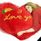Giant Valentine Heart Pillow 42 Inches I Love You Big Plush Valentines Day Gift
